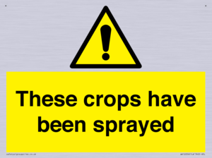 These crops have been sprayed